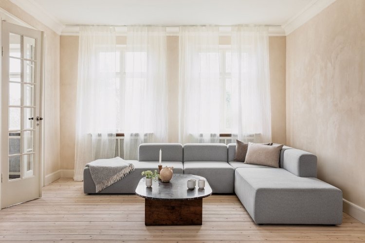 Modulares Sofa Ava L - Light-Grey-Denmark - Livom