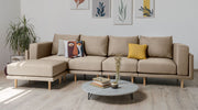 Modulares Sofa Donna XL mit Schlaffunktion - Latte-Velare - Livom
