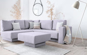 Modulares Sofa Jessica mit Schlaffunktion - Lavendel-Mollia - Livom