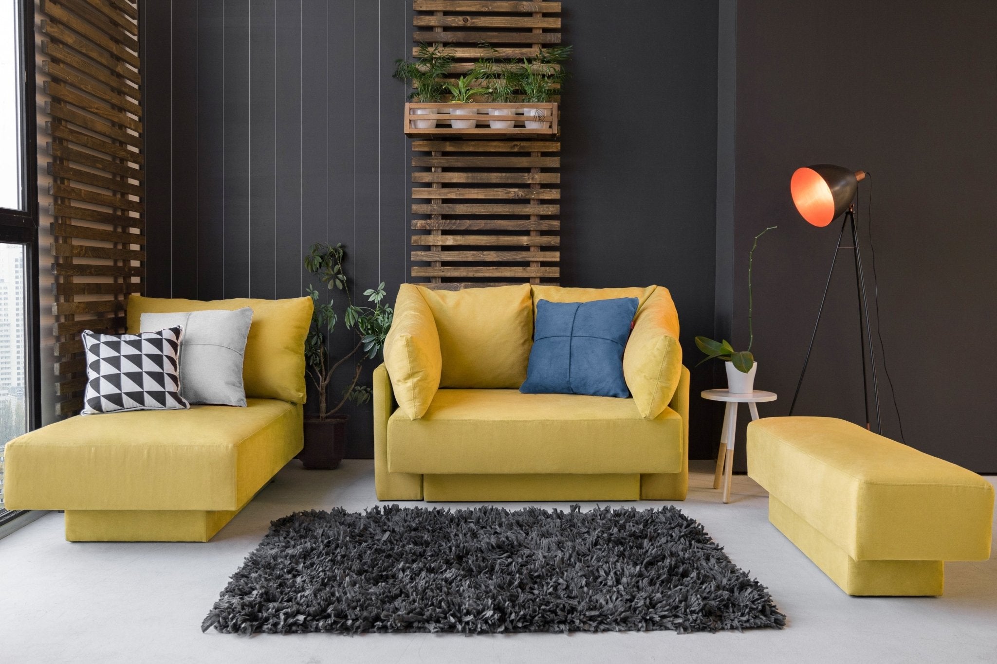 Samantha modular sofa with sleep function
