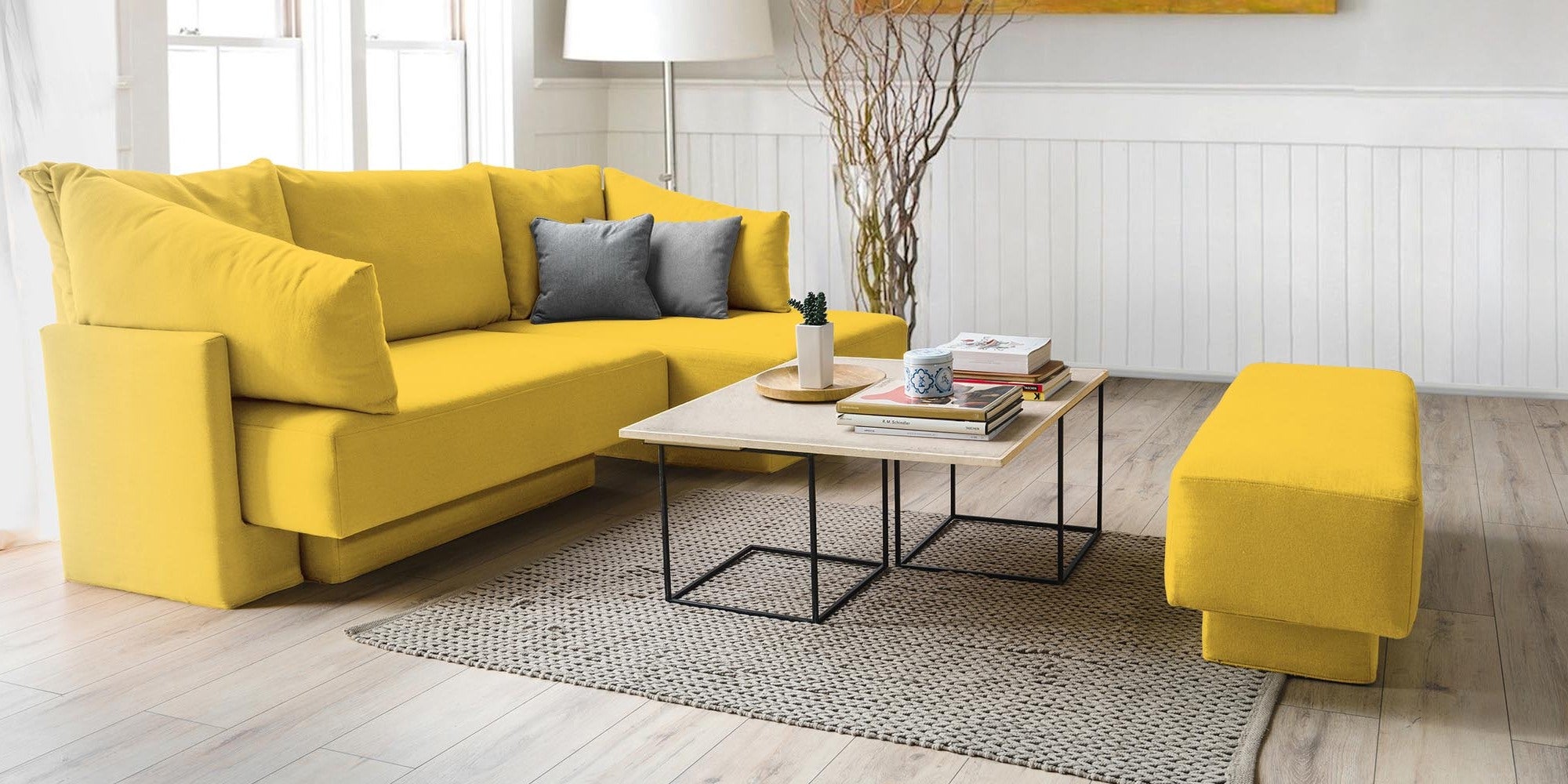 Samantha modular sofa with sleep function