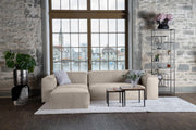 Stoffbezug - Modulares Sofa Harvey L - Light-Grey-Velvet - Livom
