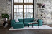 Stoffbezug - Modulares Sofa Harvey L - Turquoise-Velvet - Livom
