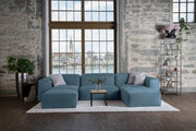 Stoffbezug - Modulares Sofa Harvey XL - Blue-Velvet - Livom